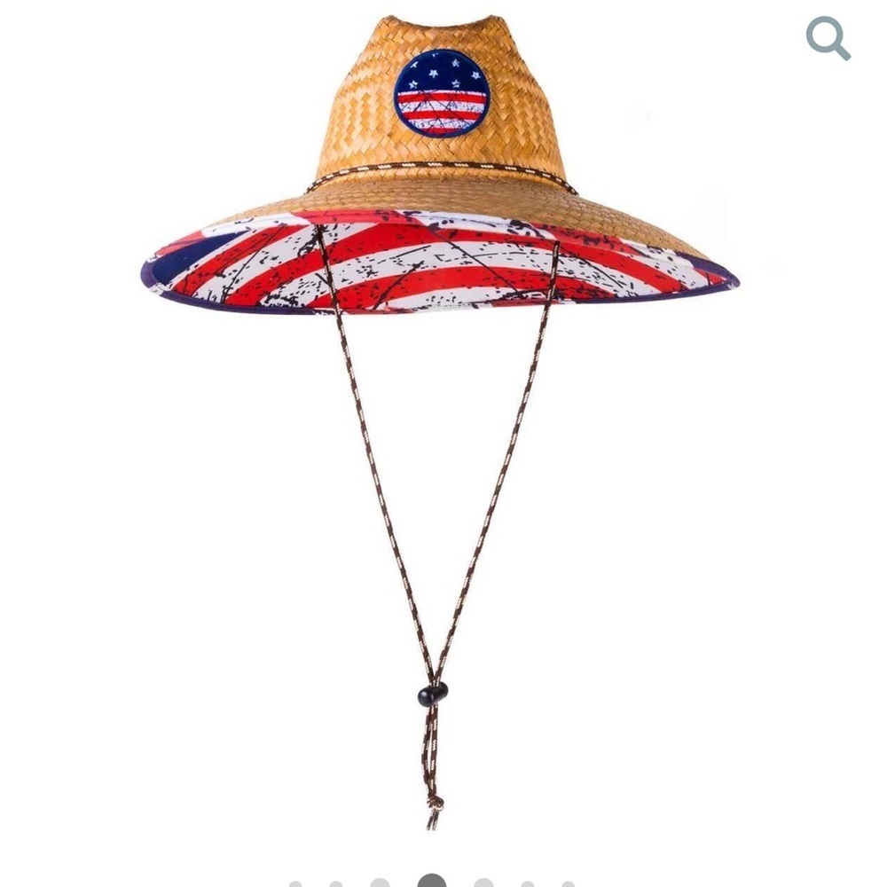 Peter Grimm Americana Straw Hat NEW